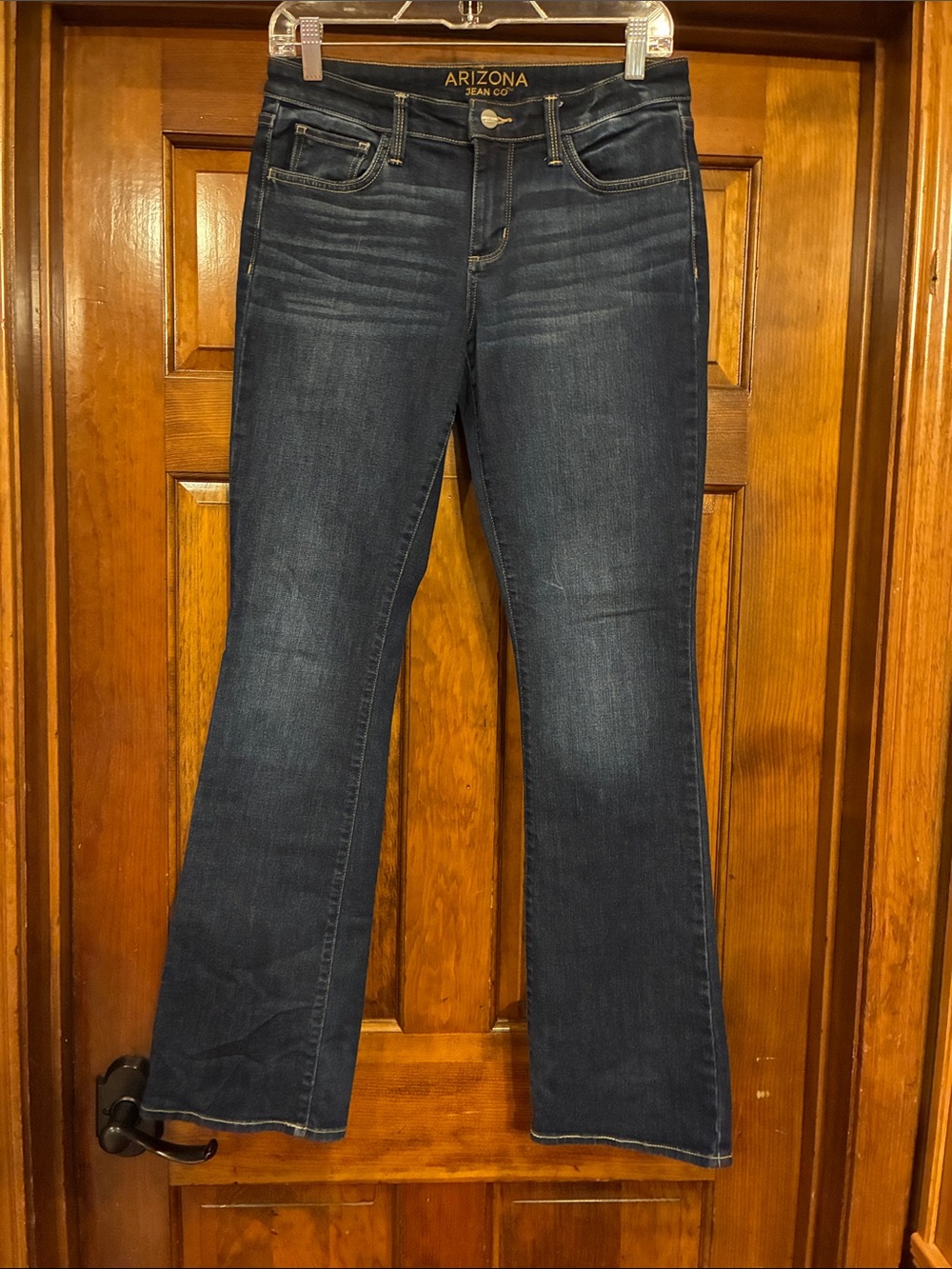 Size 7 Arizona Jean Co. Dark Wash Boot Cut Jeans